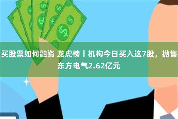 买股票如何融资 龙虎榜丨机构今日买入这7股，抛售东方电气2.62亿元